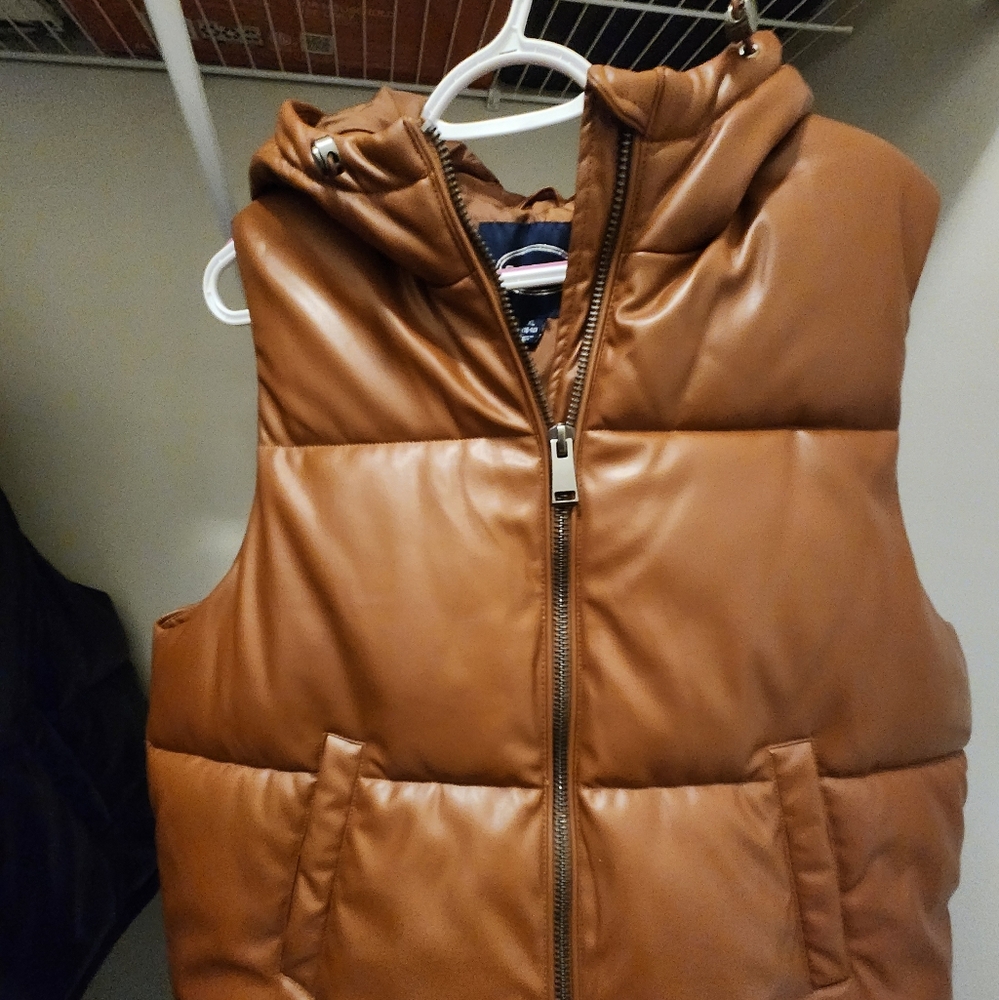 Scoop Brown Puffer Vest XL (16-18)